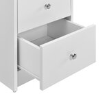 Bureau table secrétaire poste de travail informatique plat de bois mélaminé blanc 120 x 49 x 72 cm 03_0001179