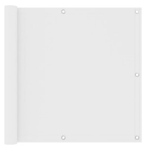 vidaXL Écran de balcon Blanc 90x600 cm Tissu Oxford