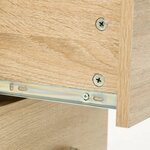 vidaXL Ensemble de meubles salle de bain 5 Pièces chêne bois d'ingénierie