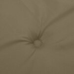 vidaXL Coussins de chaise à dossier bas lot de 4 taupe mélangé tissu