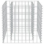 vidaXL Lit surélevé à gabion Acier galvanisé 50x50x50 cm