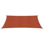 vidaXL Voile d'ombrage 160g/m² rectangulaire terre cuite 3 5x4 5m PEHD