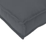 vidaXL Coussins de palette pour banc 2 Pièces Anthracite 120x40x8 cm en tissu Oxford