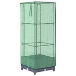 vidaXL Jardinière surélevée avec housse aspect rotin 40x40x123 cm