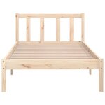 vidaXL Cadre de lit sans matelas bois massif 90x200 cm