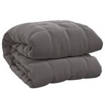 vidaXL Couverture lestée Gris 137x200 cm 6 kg Tissu