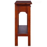 vidaXL Table console Marron classique 90x30x75 cm Bois d'acajou massif
