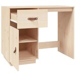 vidaXL Bureau 95x50x75 cm Bois massif de pin