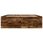 vidaXL Cadre de lit sans matelas chêne fumé 150x200 cm