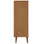 vidaXL Armoire à chaussures MOLDE Marron 59 5x35x103 cm Bois de pin