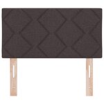 tête de lit vidaXL design blocs de diamant marron foncé 80 cm en tissu