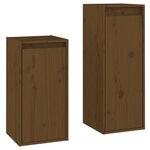 vidaXL Meubles TV 2 Pièces Marron miel Bois massif de pin