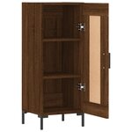 vidaXL Buffet Chêne marron 34 5x34x90 cm Bois d'ingénierie