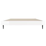 vidaXL Cadre de lit blanc brillant 100x200 cm bois d'ingénierie