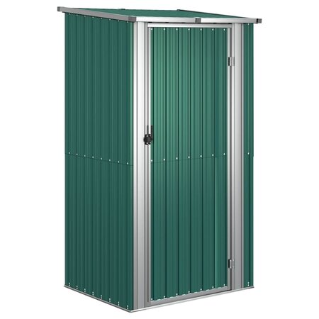 vidaXL Abri de jardin Vert 118 5x97x209 5 cm Acier galvanisé