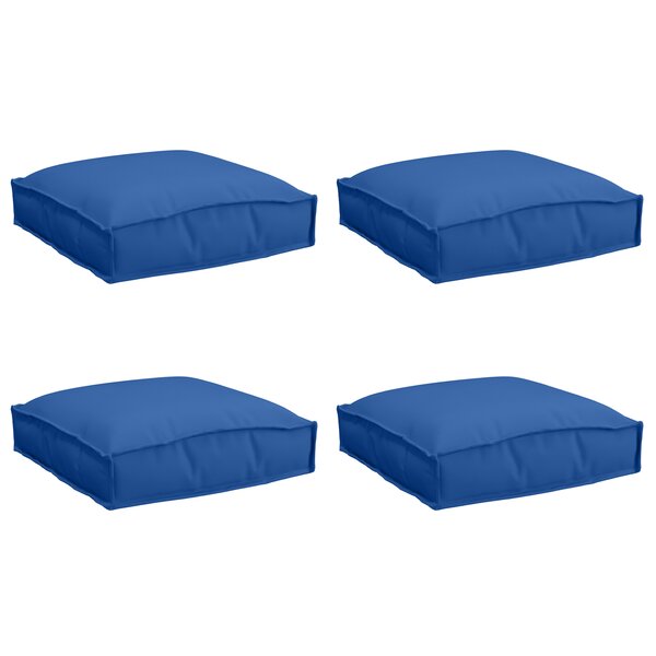vidaXL Coussins de palette pour siège 4 Pièces Bleu Royal 40x40x8 cm Tissu Oxford