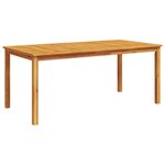 vidaXL Table à manger de jardin 180x90x75 cm bois massif d'acacia