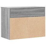 vidaXL Banc à chaussures Sonoma gris 60x30x45 cm Bois d'ingénierie