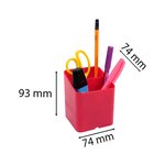 Pot À Crayons Pen-cube Iderama - Framboise - X 10 - Exacompta
