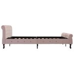 vidaXL Cadre de lit sans matelas Rose Velours 180x200 cm
