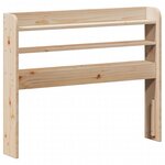 vidaXL Cadre de lit avec tête de lit 90x190 cm bois de pin massif