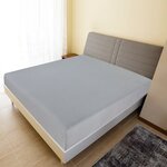 vidaXL Draps-housses Jersey 2 Pièces Gris 180x200 cm Coton