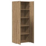 vidaXL Highboard artisan en chêne 70x42.5x185 cm en bois d'ingénierie
