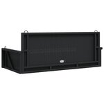 vidaXL Balancelle noir 119x56x48 cm résine tressée