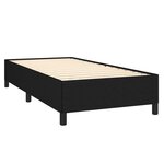 vidaXL Sommier à lattes de lit avec matelas Noir 90x190 cm Tissu