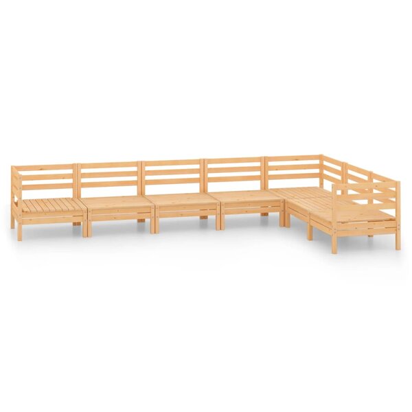 Salon de jardin meuble d'extérieur ensemble de mobilier 7 pièces bois de pin massif 02_0017392