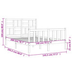 vidaXL Cadre de lit sans matelas 140x200 cm bois massif de pin