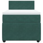 vidaXL Sommier à lattes de lit avec matelas Vert foncé 90x190 cm