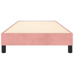 vidaXL Cadre de lit Rose 100x200 cm Velours