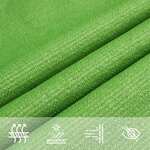 vidaXL Voile d'ombrage 160 g/m² Vert clair 5x7 m PEHD
