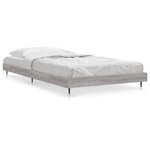 vidaXL Cadre de lit sonoma gris 90x190 cm bois d'ingénierie