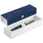 Stylo bille waterman allure deluxe bleu  recharge bleue pointe moyenne  coffret cadeau