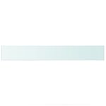 vidaXL Panneau d’étagère Verre transparent 90 x 12 cm