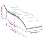 vidaXL Chaises longues lot de 2 avec coussins noir résine tressée