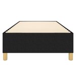 vidaXL Cadre de lit Noir 90x200 cm Tissu