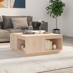 vidaXL Table basse 80x81x36 5 cm Bois massif de pin