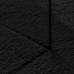 vidaXL Tapis HUARTE à poils courts doux et lavable noir 120x170 cm