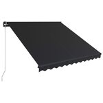 vidaXL Auvent manuel rétractable 300x250 cm Anthracite