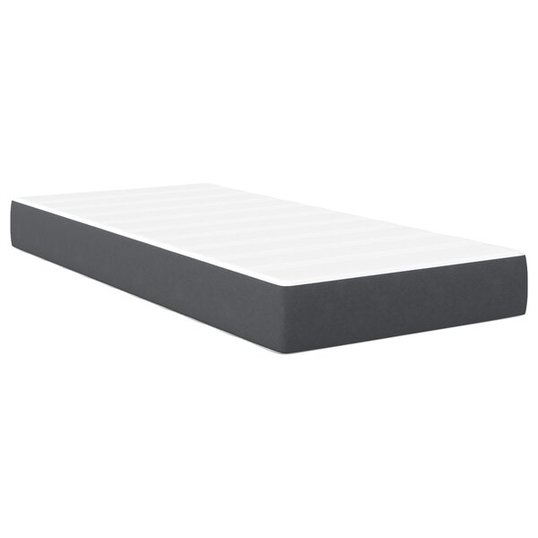 Matelas ressorts ensachés vidaXL Gris foncé Moyen 100x200x20 cm Tissu