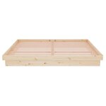 vidaXL Cadre de lit sans matelas bois massif