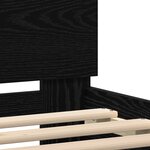 vidaXL Cadre de lit noir Chêne noir Bois 140 x 190 cm Durable