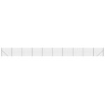 vidaXL Clôture en treillis métallique et ancrage anthracite 2 2x25 m