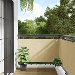 vidaXL Écran d'intimité de balcon crème 700x75 cm PVC