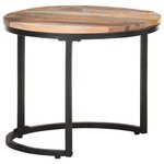 vidaXL Tables d'appoint 3 Pièces Bois de récupération massif