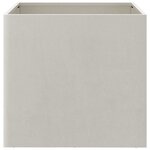 vidaXL Jardinières 2 Pièces argenté 49x47x46 cm acier inoxydable