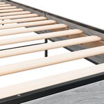 vidaXL Cadre de lit sonoma gris 90x200 cm bois d'ingénierie et métal